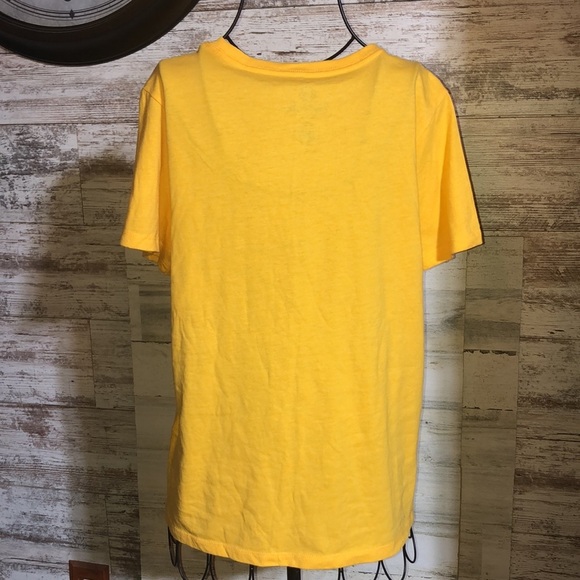 Positivitee shirt bone fires flannels s’mores and pumpkins yellow and bl…​ - Picture 4 of 4